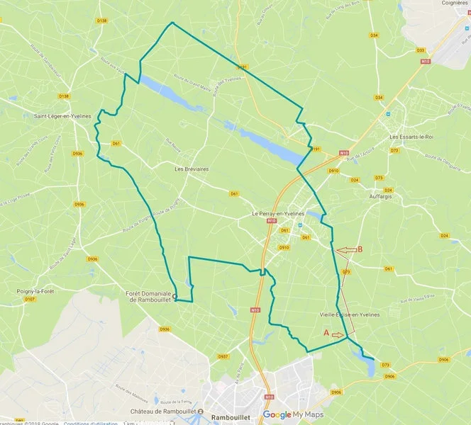 Boucle de 35km en foret de rambouillet